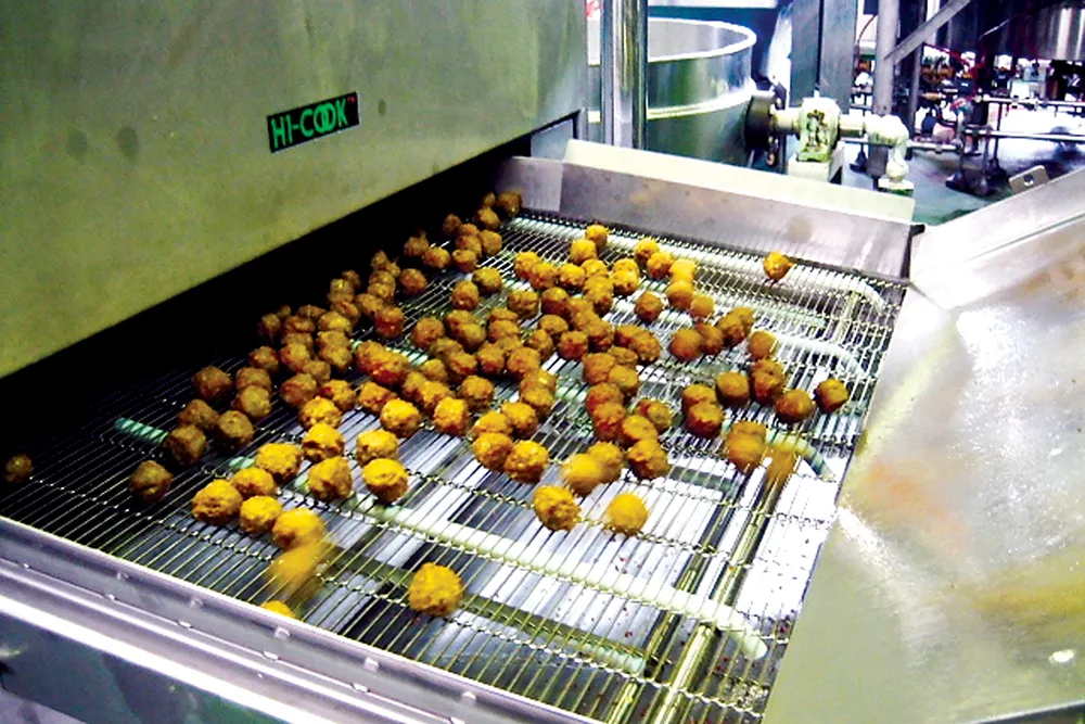 VH型でミートボールを調理